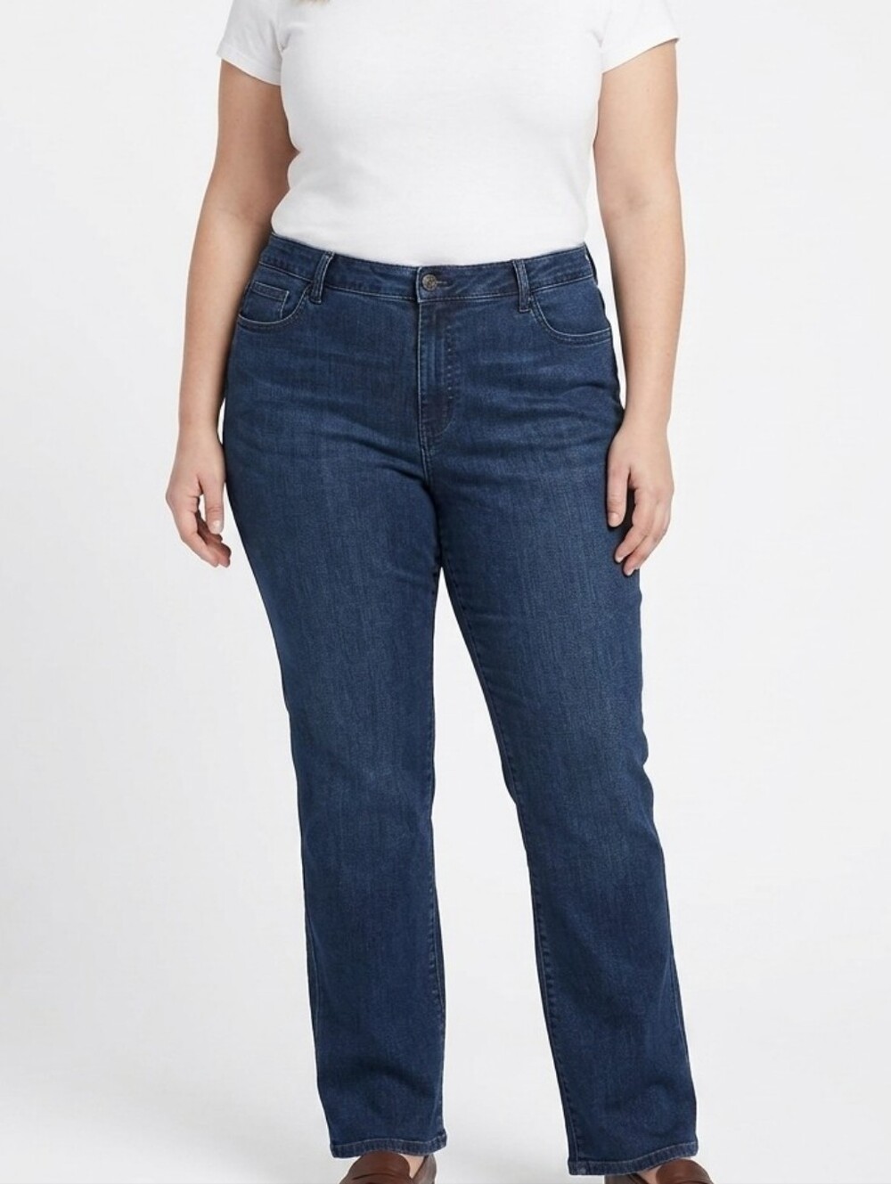 NYDJ Barbara Bootcut Jeans Blue Denim Plus Size 22W High Rise Lift Tuck Shaping